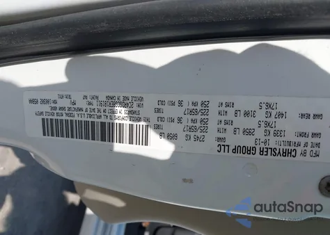 2014 Dodge Grand Caravan Sxt z USA, uszkodzony, nr VIN 2C4RDGCG8ER181911